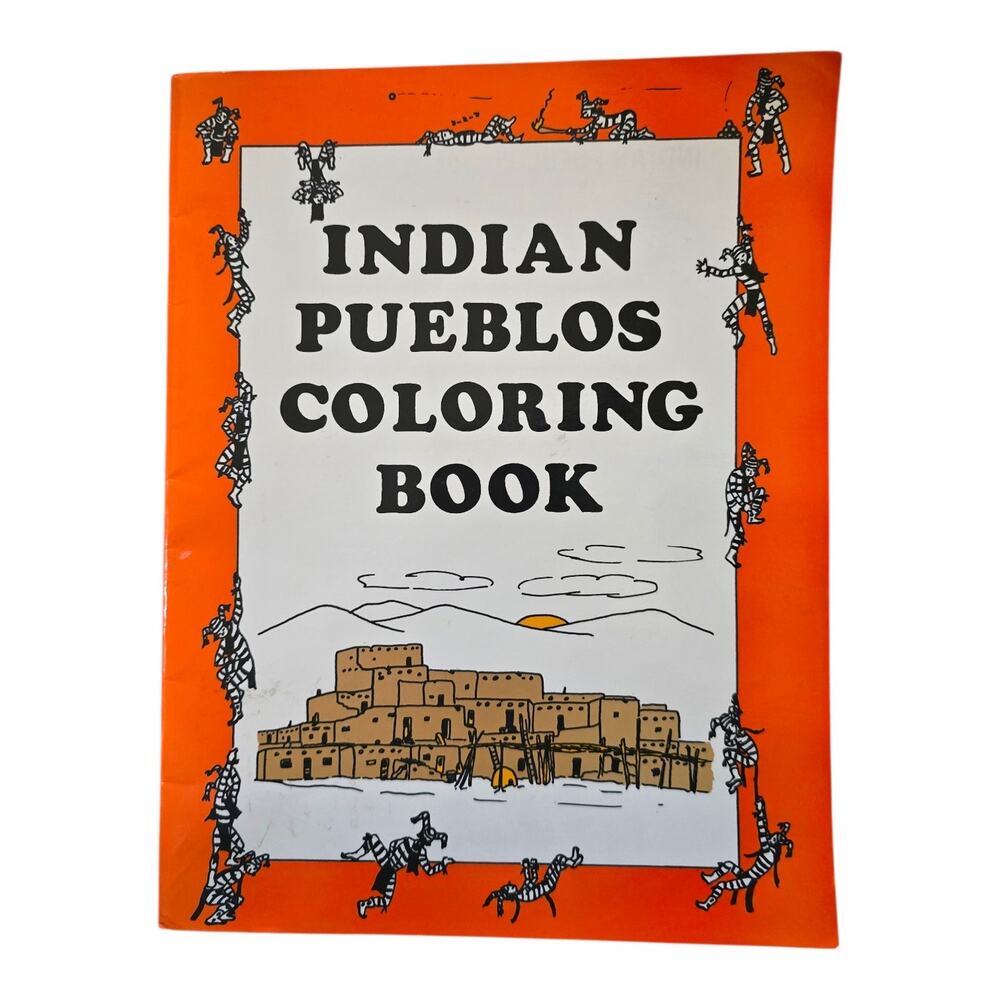 Indian Pueblo Coloring Book Oscar T. Branson 1984 Drawings by Connie Asch
